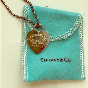Vintage Tiffany & Co heart dog tag